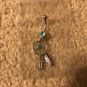 Dream catcher belly button ring